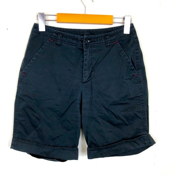 Esprit High Rise Black Khaki Shorts Sz 2 - Picture 2 of 7